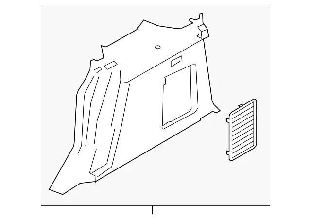 Interior Quarter Panel Trim Panel - Ford (ft1z1731013ja) - view 5
