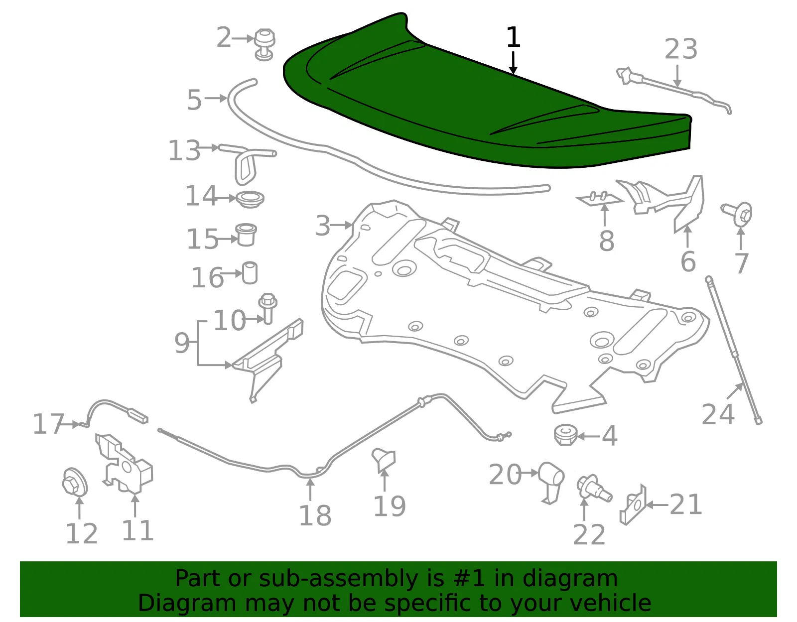 Hood Panel - Ford (ft4z16612a) - view 4