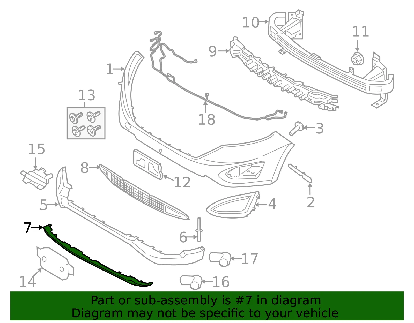 Valance Panel - Ford (ft4z17d957ac) - view 6