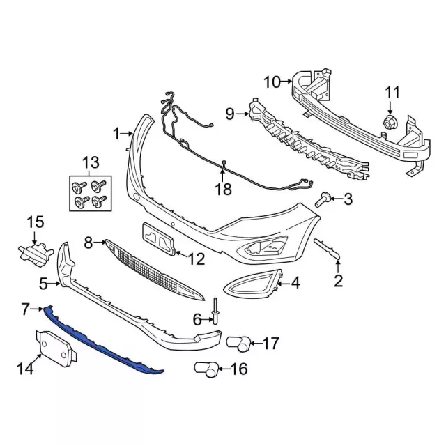 Valance Panel - Ford (ft4z17d957ac) - view 9