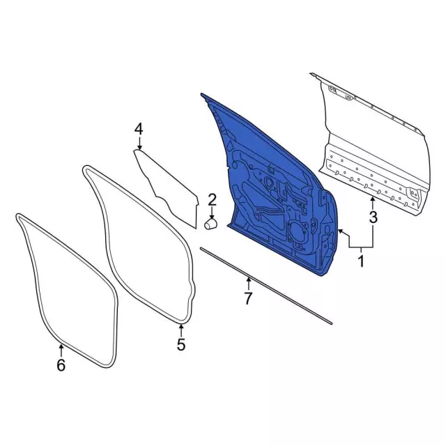 Door Shell - Ford (ft4z5820125b) - view 8