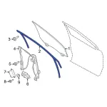Window Channel - Ford (ft4z5821596d) - view 11