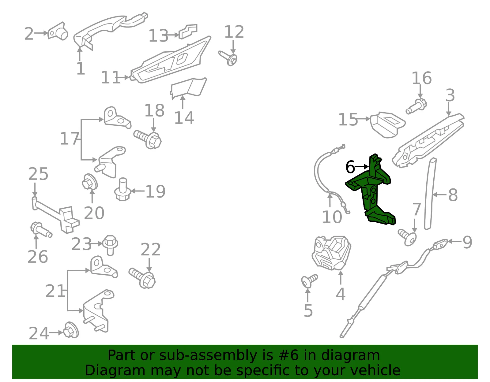 Door Latch Bracket - Ford (ft4z5826495a) - view 5