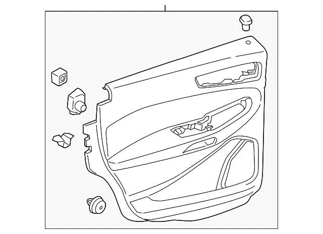 Door Interior Trim Panel - Ford (ft4z5827411caa)