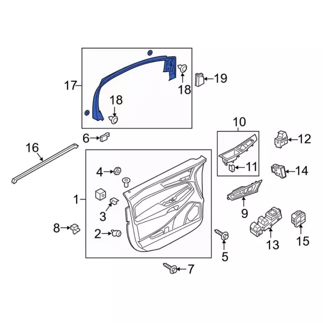 Window Molding - Ford (ft4z5851752aa) - view 2