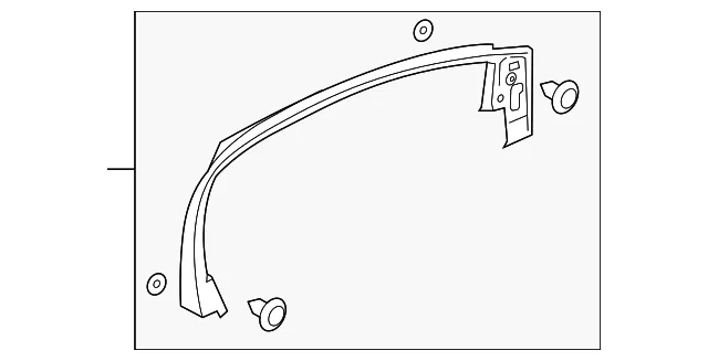 Window Molding - Ford (ft4z5851752aa) - view 3