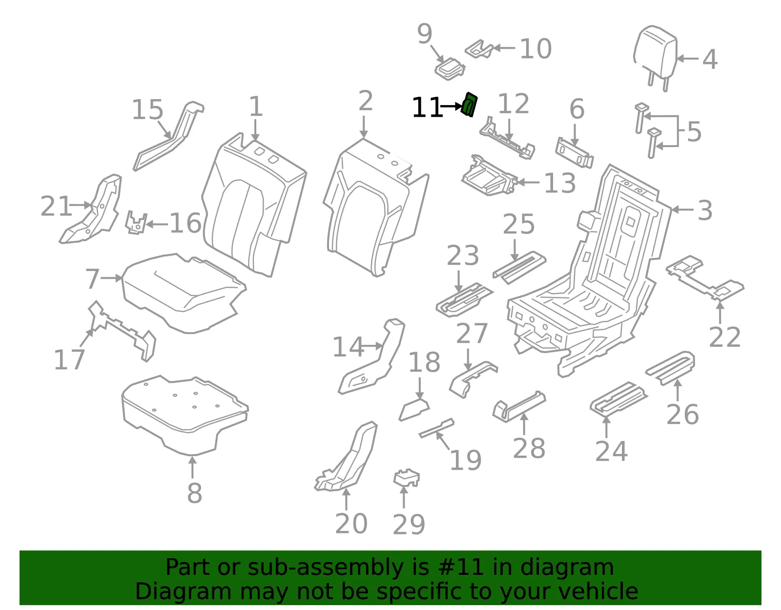 Bezel Latch - Ford (ft4z58624a08at) - view 3