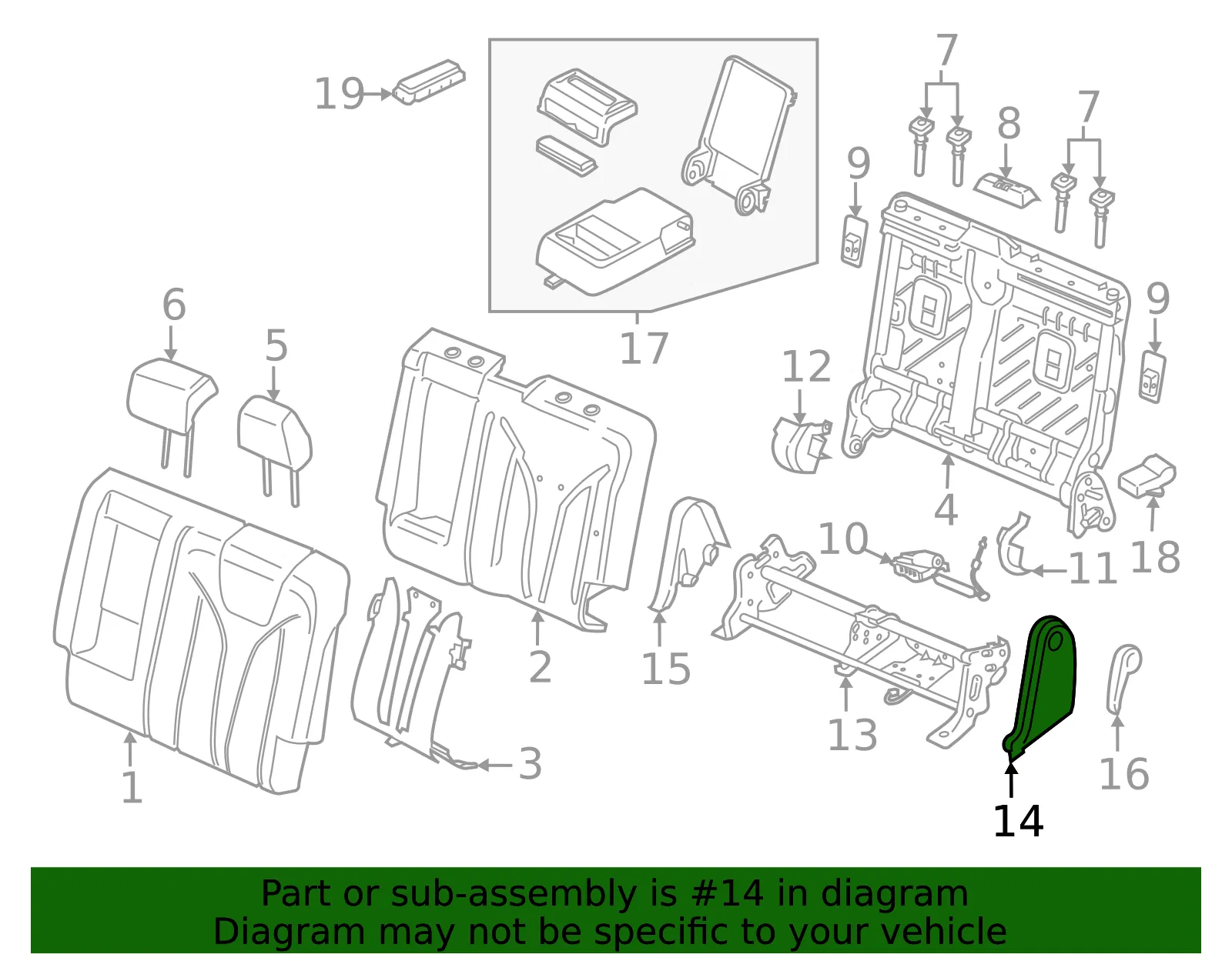 Hinge Cover - Ford (ft4z5867461aaa) - view 2