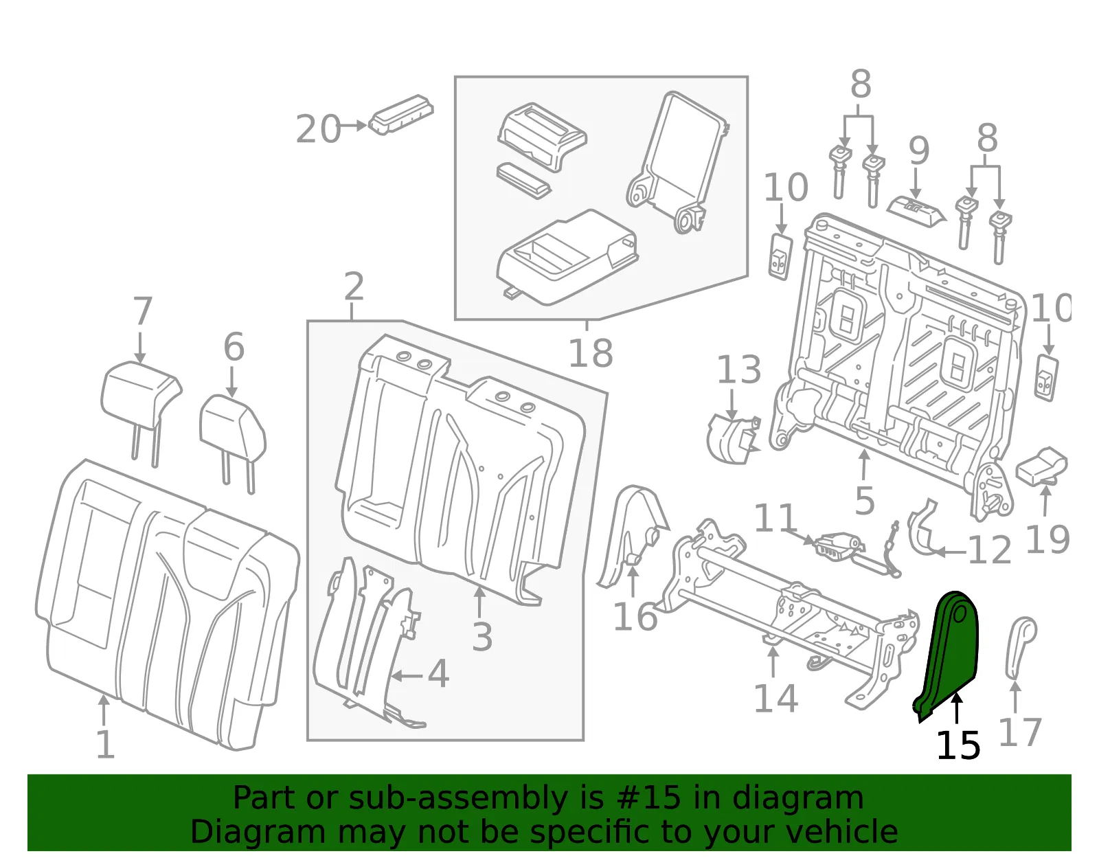 Hinge Cover - Ford (ft4z5867461av) - view 6