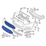 Upper Grille - Ford (g2bz17b968aa) - view 10