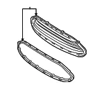 Upper Grille - Ford (g2bz17b968aa) - view 12
