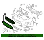 Upper Grille - Ford (g2bz17b968aa) - view 13