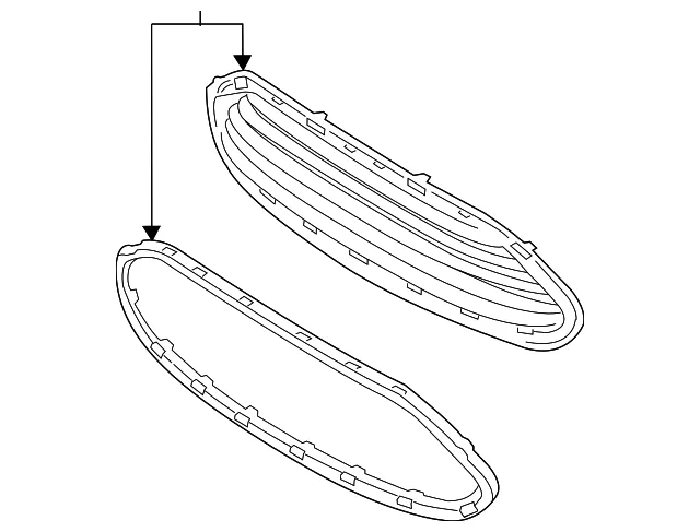 Upper Grille - Ford (g2bz17b968aa) - view 4