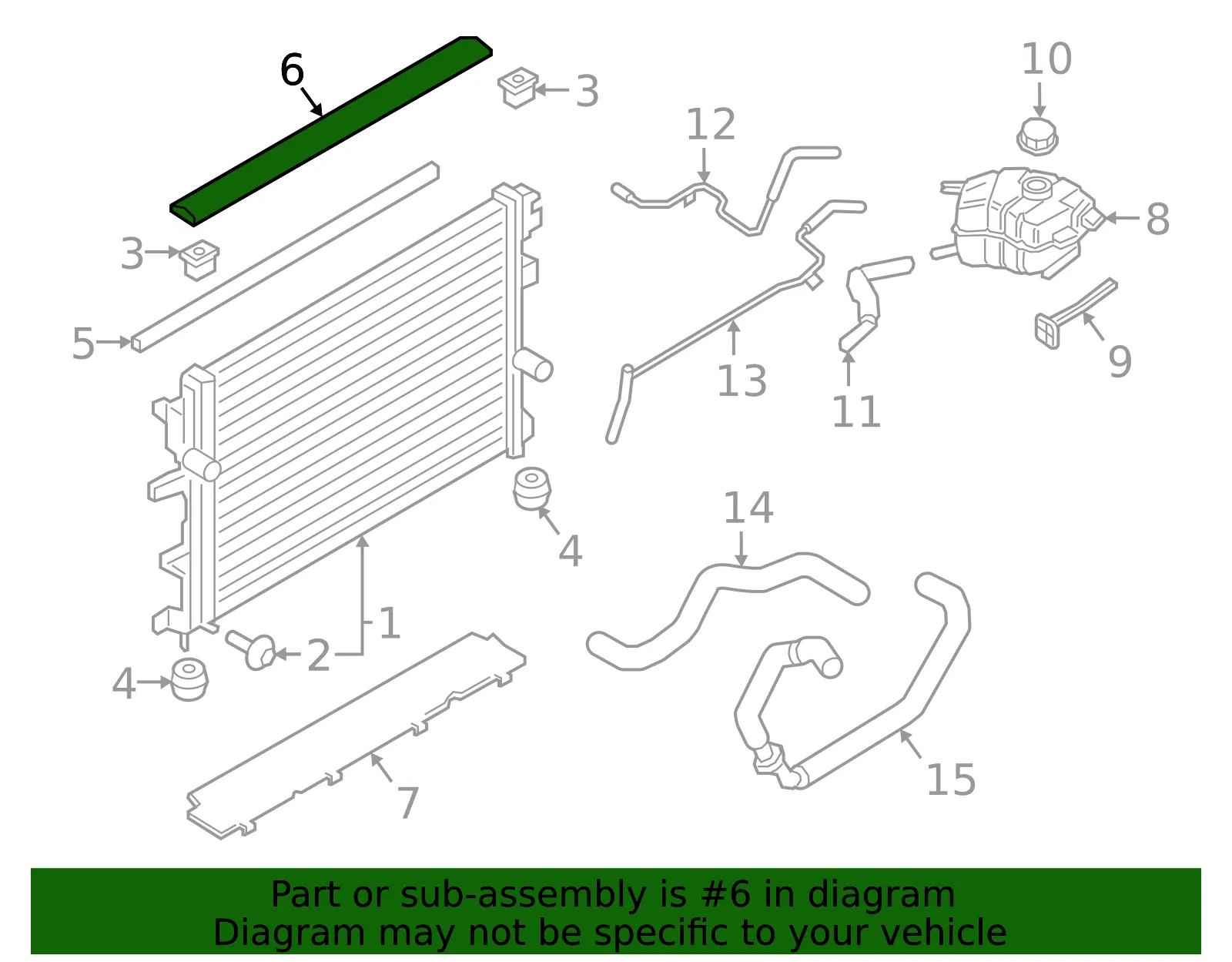 Upper Deflector - Ford (g3gz8348b) - view 6