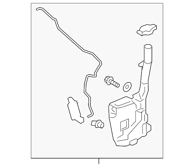 Reservoir Windshield Washer - Ford (gd9z17618d) - view 3