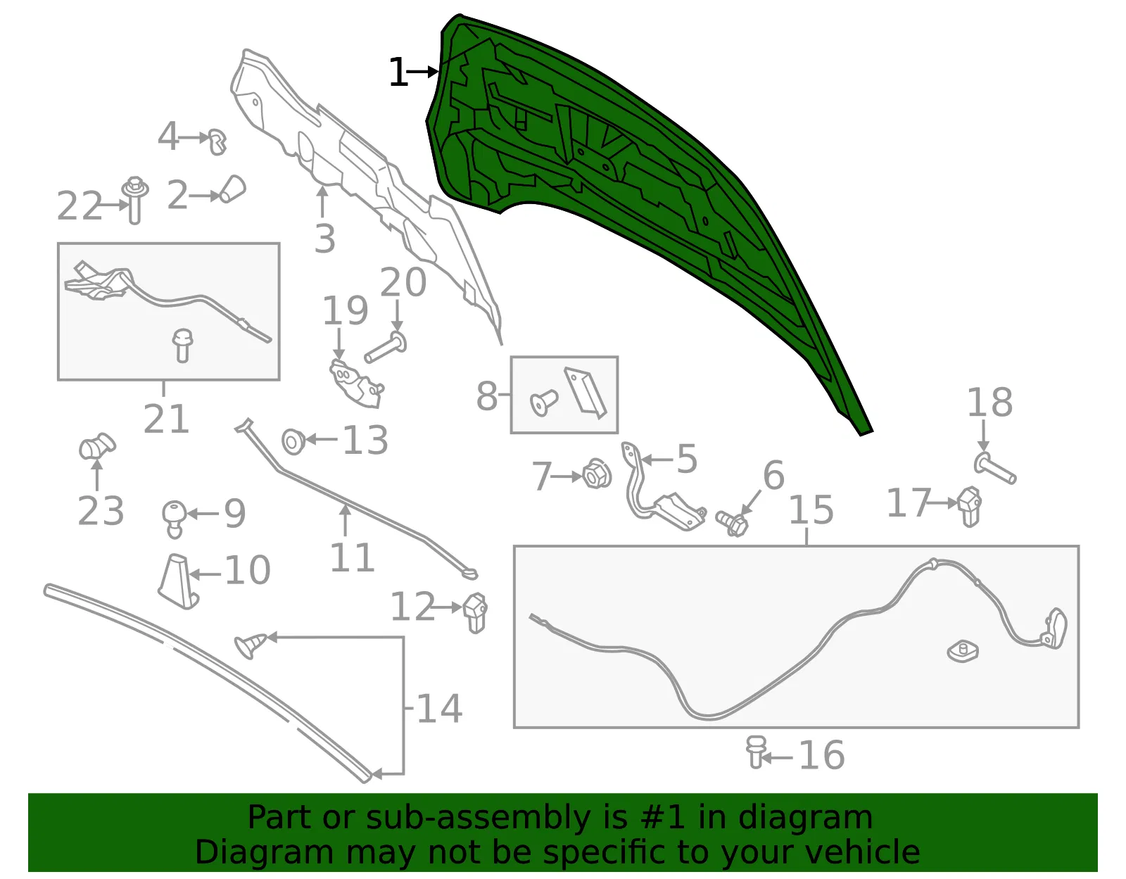 Hood Panel - Ford (gj5z16612a) - view 4