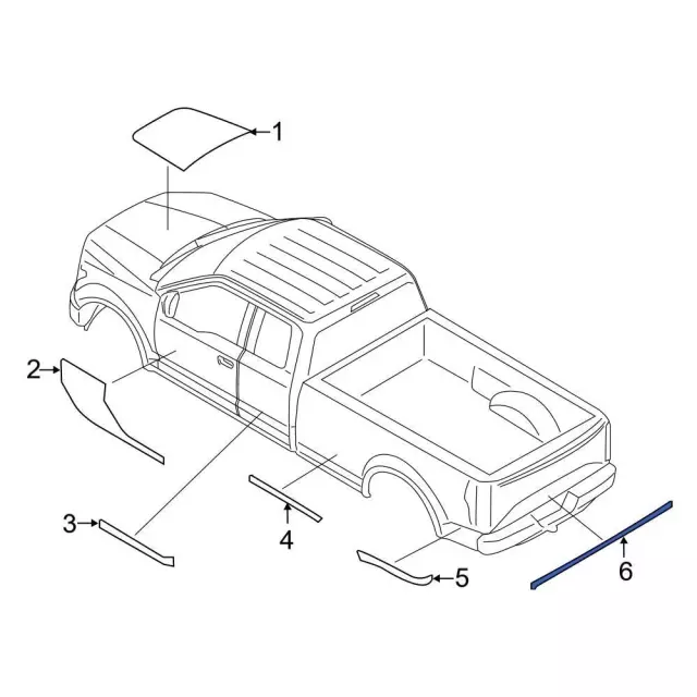 Tailgate Decal - Ford (gl3z9942604aa) - view 3