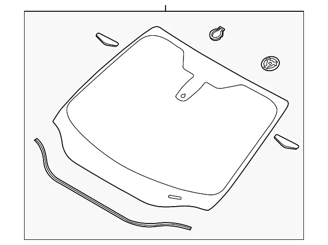 Windshield - Ford (gm5z5803100a) - view 3