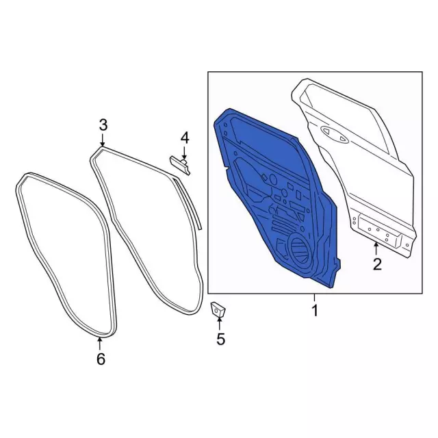 Door Shell - Ford (gn1z7424630k)