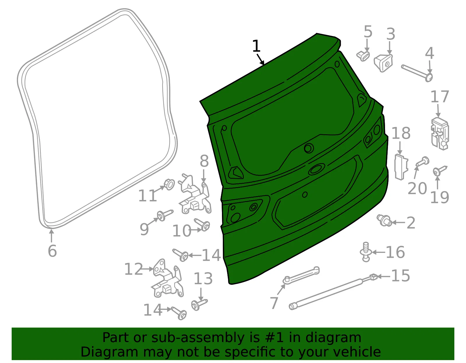 Door Shell - Ford (gn1z7440010j) - view 4