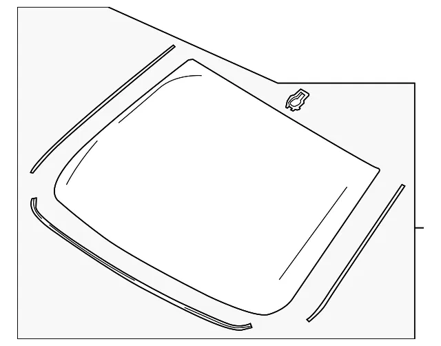 Glass Windscreen - Ford (gp5z5403100a) - view 2
