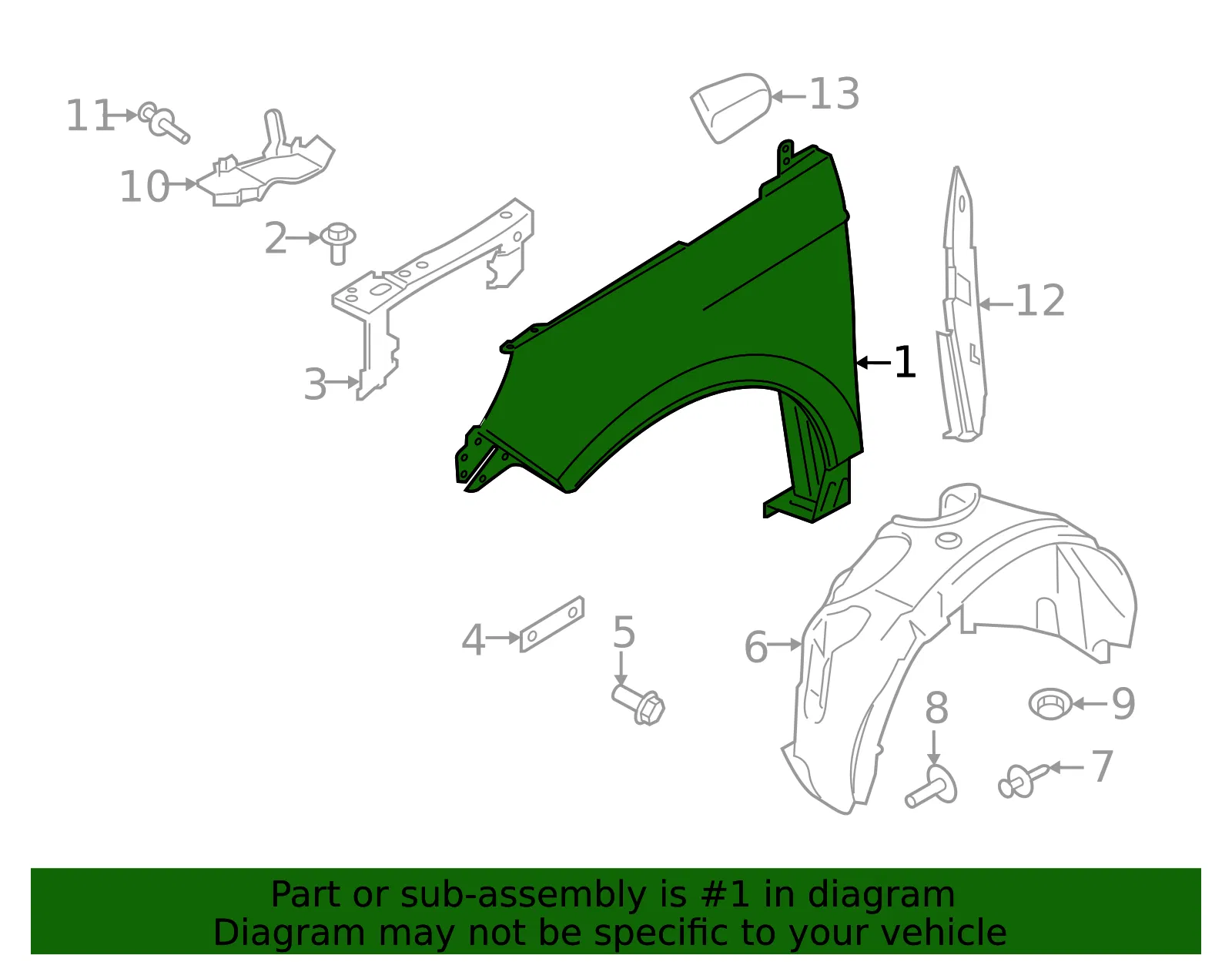 Fender - Ford (gt4z16005a) - view 5