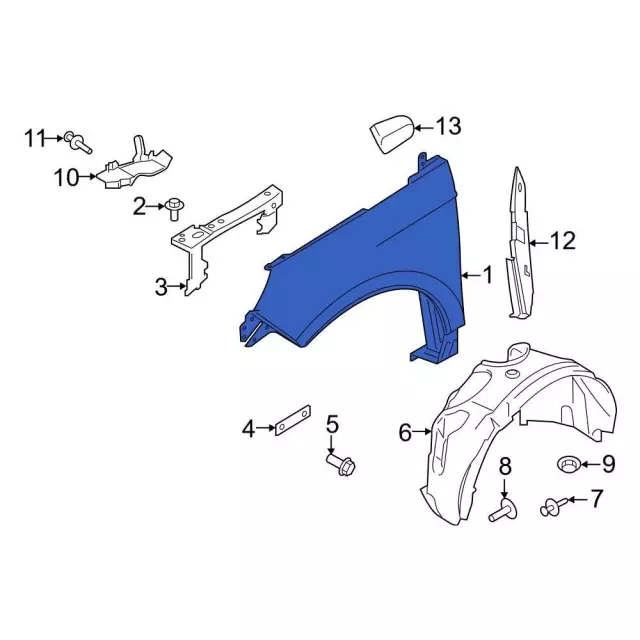 Fender - Ford (gt4z16006a) - view 7