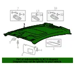 Headliner - Ford (h2bz5451916ca) - view 10