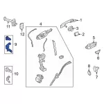 Door Hinge - Ford (h6bz5822801a) - view 16