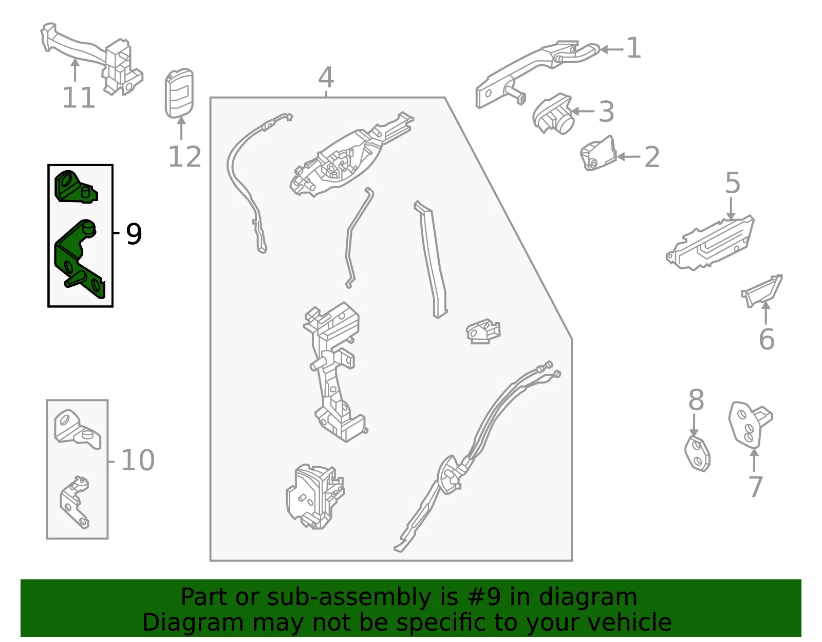 Door Hinge - Ford (h6bz5822801a) - view 8
