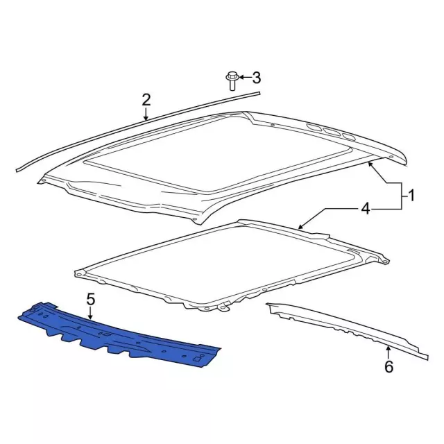 Windshield Header - Ford (hc3z2503410a) - view 10