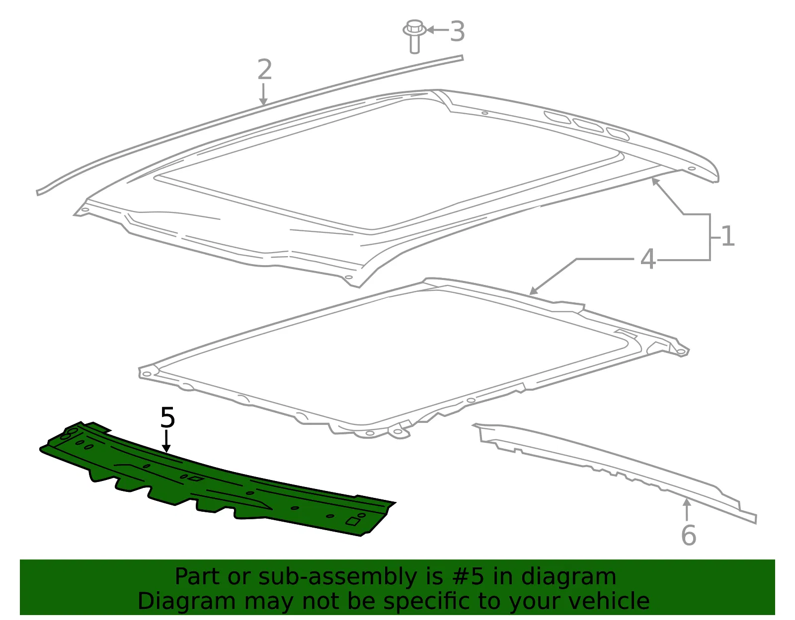 Windshield Header - Ford (hc3z2503410a) - view 6