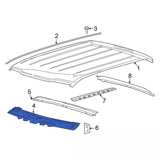 Windshield Header - Ford (hc3z2503410a) - view 9