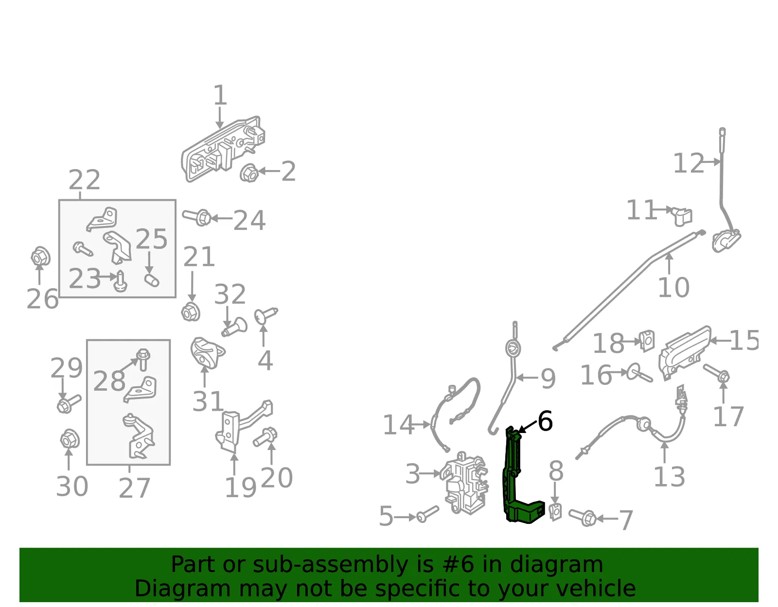 Latch Bracket - Ford (hc3z2543350c) - view 5