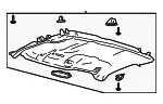 Headliner - Ford (hc3z2551944fe) - view 12