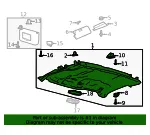 Headliner - Ford (hc3z2551944fe) - view 13
