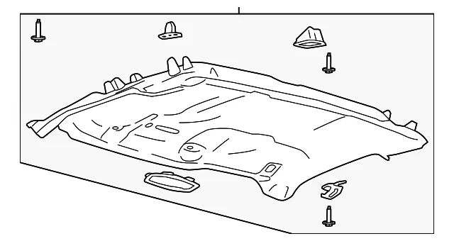 Headliner - Ford (hc3z2551944fe) - view 4