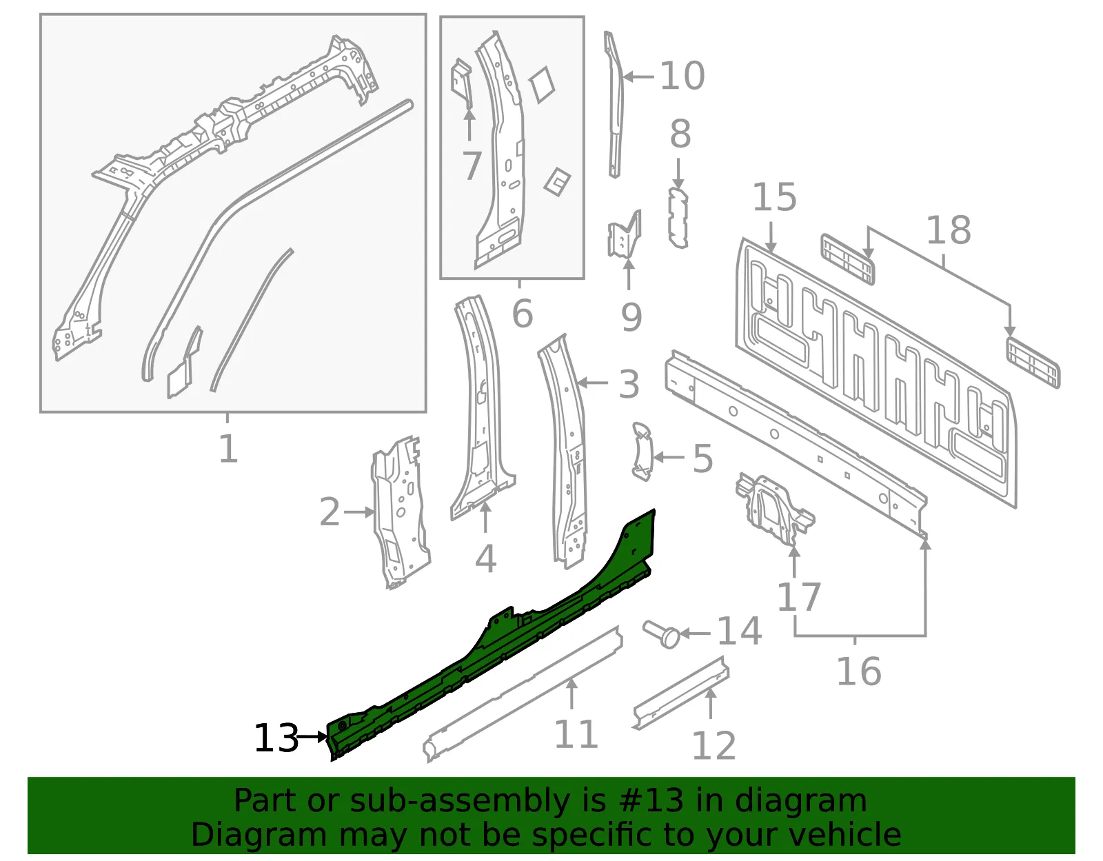 Rocker Panel - Ford (hc3z2610111a) - view 4