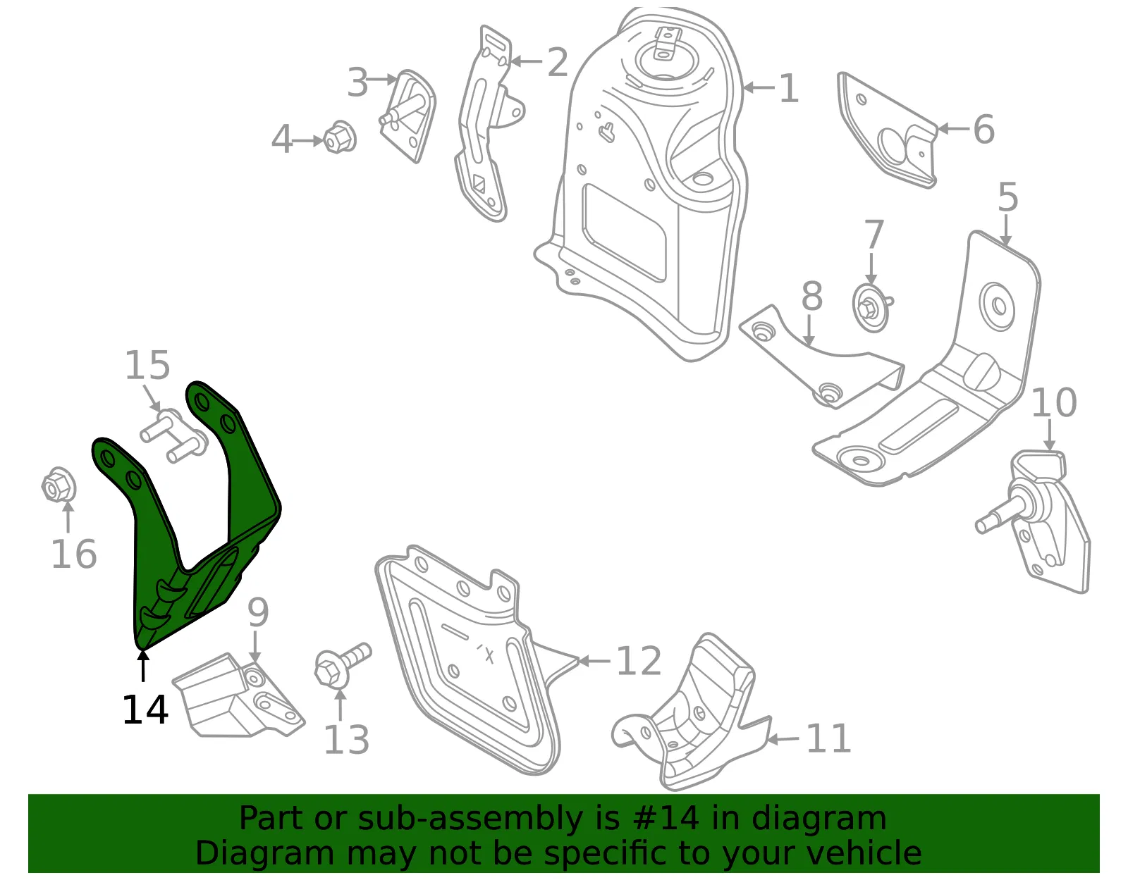 Fender Apron Extension - Ford (hc3z5c002a) - view 6
