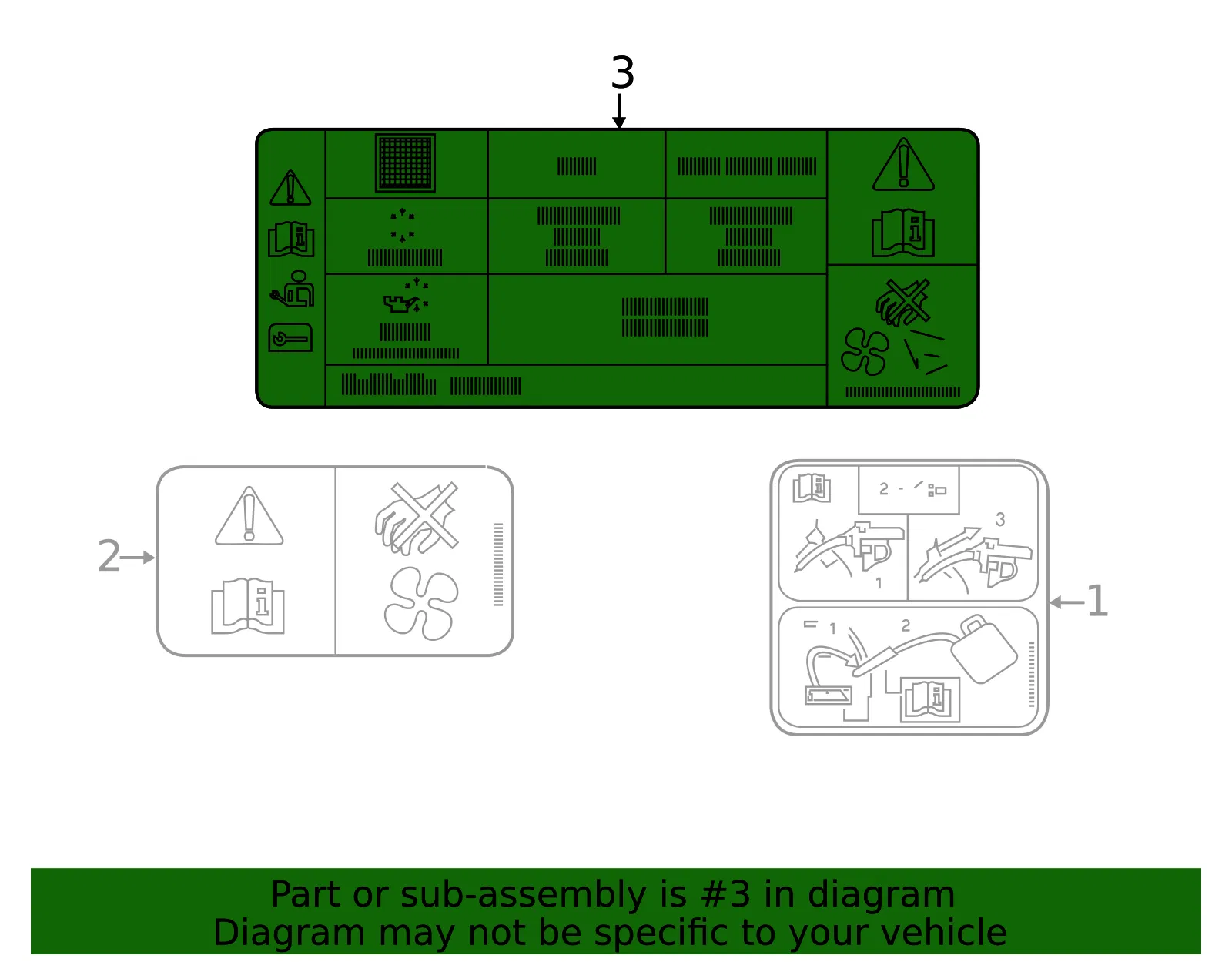 Info Label - Ford (hd9z1503050a) - view 5