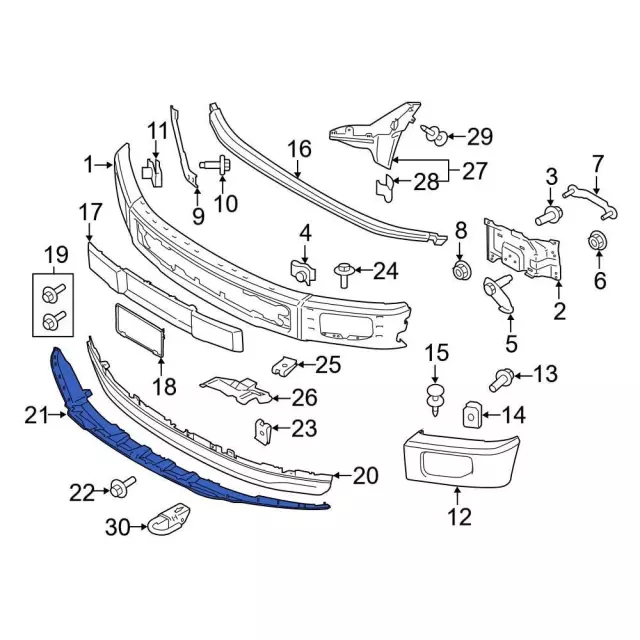Valance Panel - Ford (hl3z17626aa) - view 12