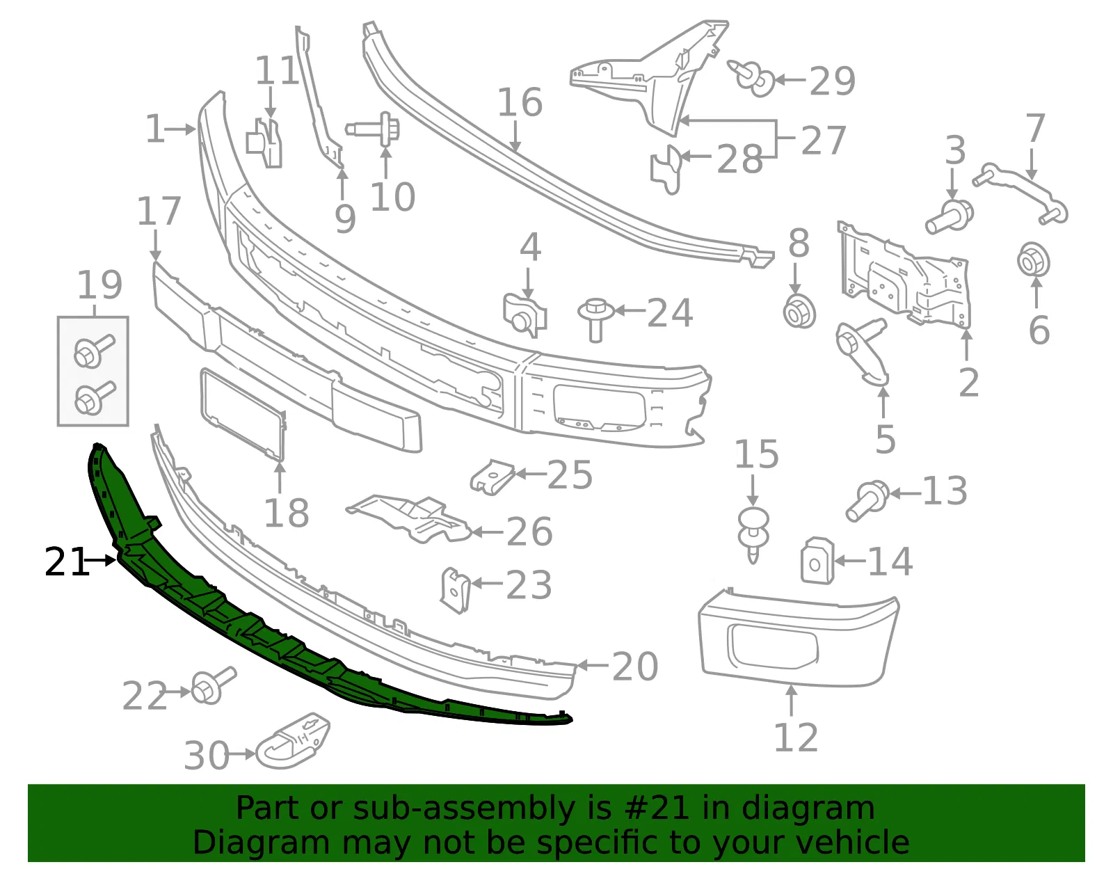 Valance Panel - Ford (hl3z17626aa) - view 8