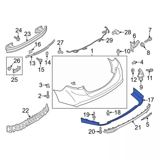 Valance Panel - Ford (hs7z17810vaptm) - view 10