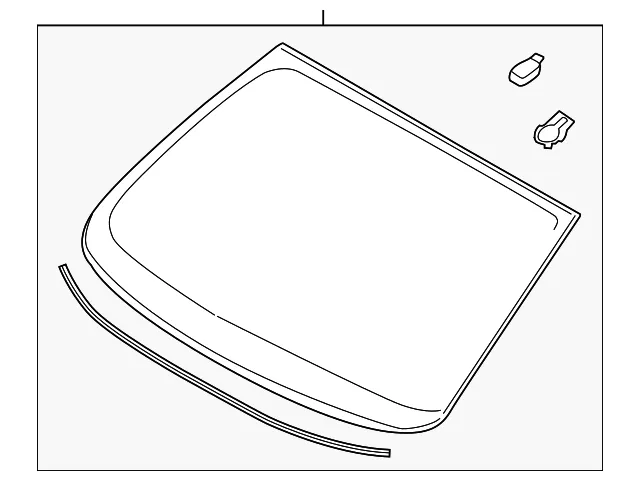 Windshield - Ford (hs7z5403100p) - view 3