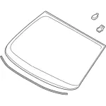 Windshield - Ford (hs7z5403100p) - view 7