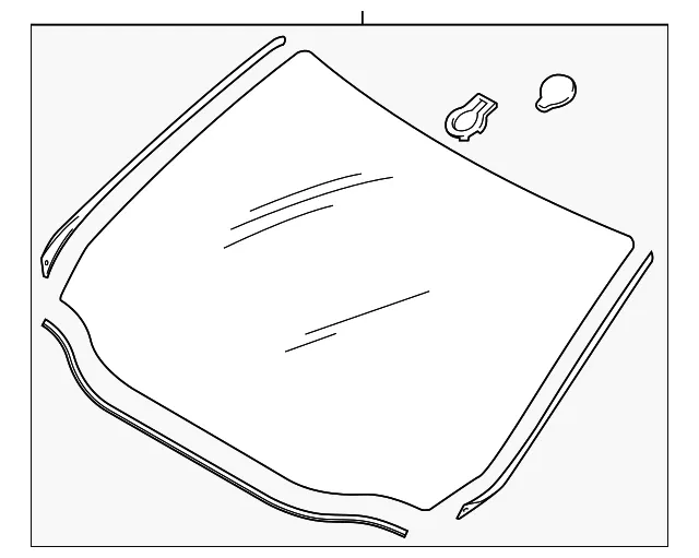 Windshield - Ford (ht4z5803100b) - view 2