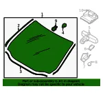 Windshield - Ford (ht4z5803100b) - view 7