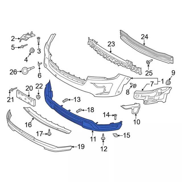 Valance Panel - Ford (jb5z17d957ab) - view 14