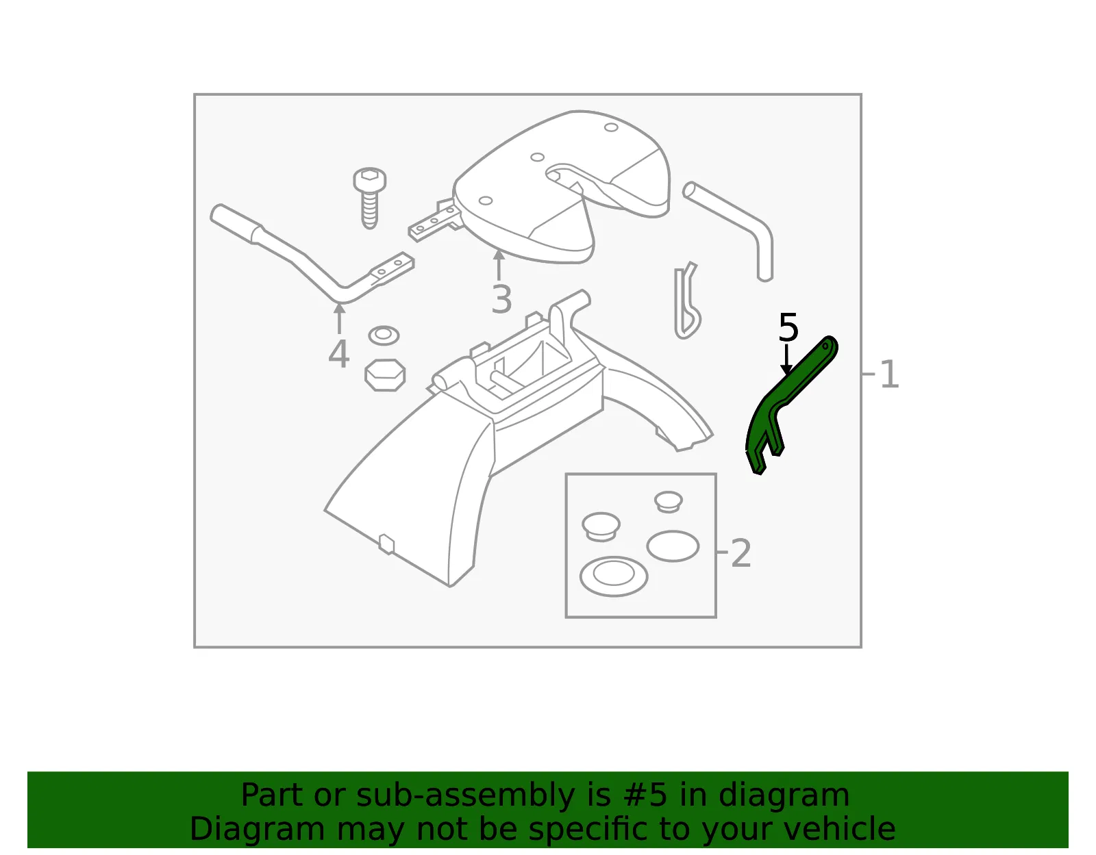 Handle - Ford (jc3z17032a) - view 3