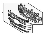 Upper Grille - Ford (jc3z8200sa) - view 12